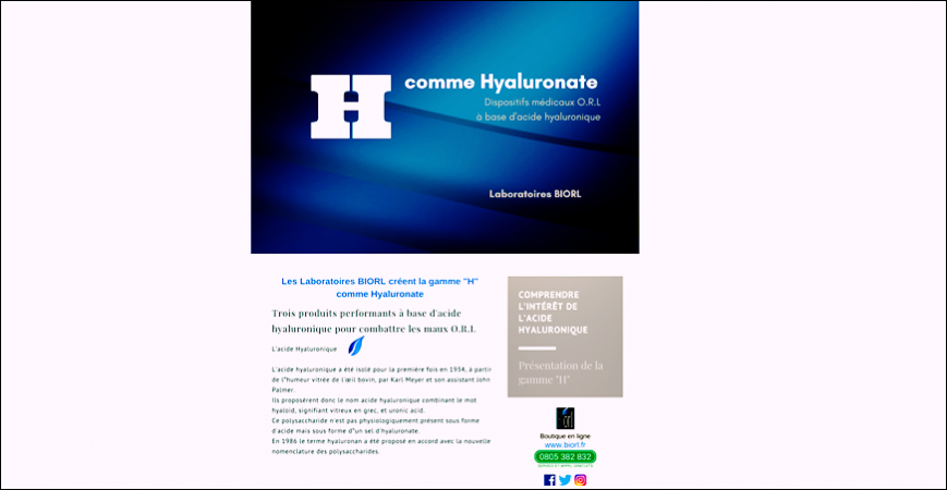 Lettre d'information : "H"comme Hyaluronique